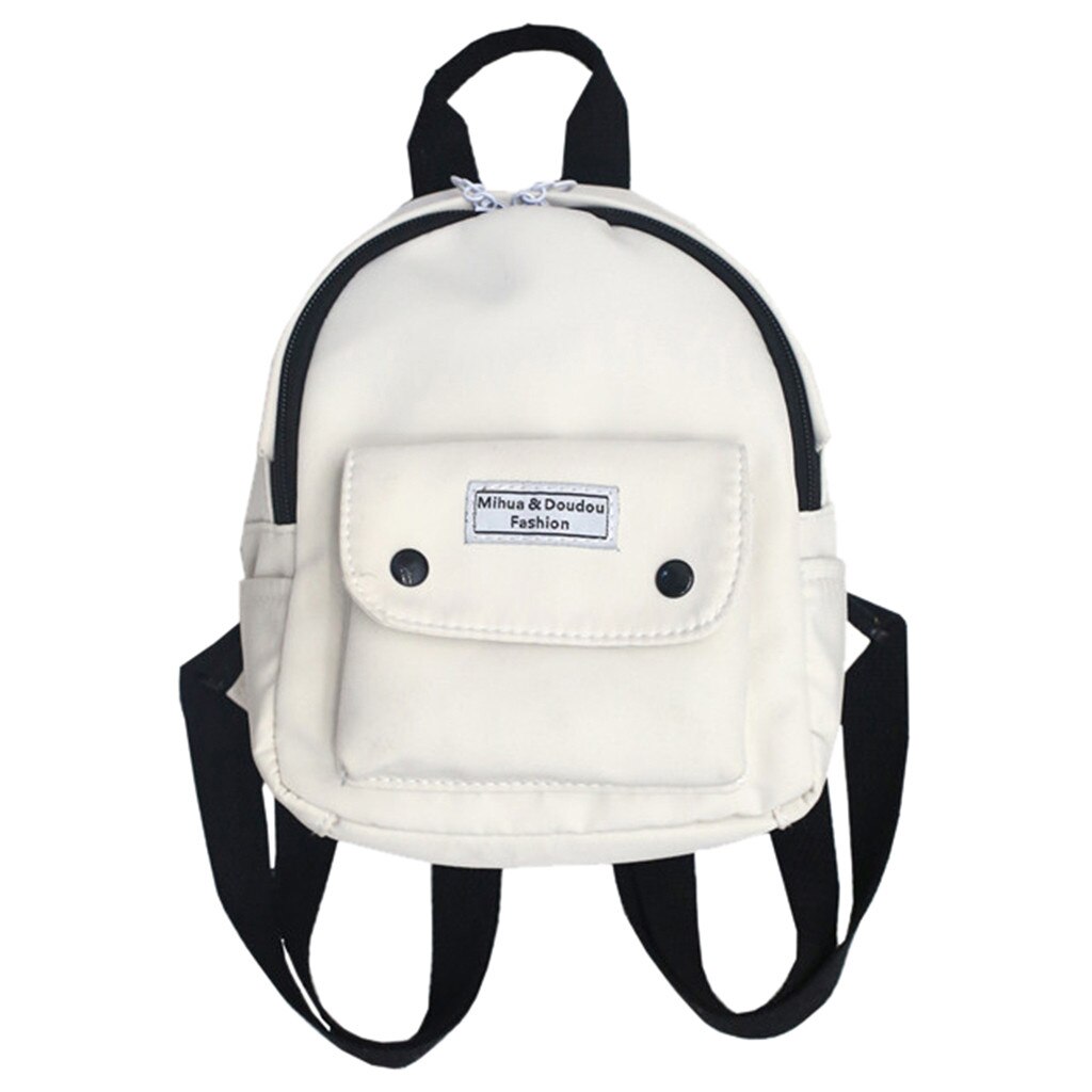 Bolso pequeño sencillo para mujer, Mochila de informal ligera, bolso de viaje, bolso femenino, bolso de mujer #35: White