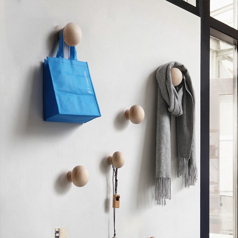 Nordisk moderne landlig minimalistisk krogbøjle personlighed knagerække stue veranda ahorn svamp vægophæng