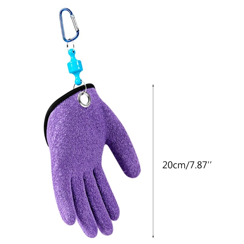 Ensemble de matériel de pêche, gants de pêche professionnels de pêcheur à main gauche avec dégagement d'aimant, gant de pêche pour protéger la main