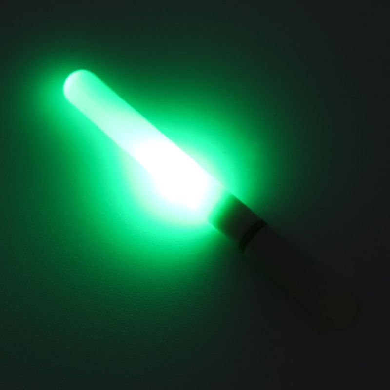 Fiskelektronisk stang lysende pind lys førte aftagelig vandtæt float tackle nat tackle plast uden batteri: Grøn