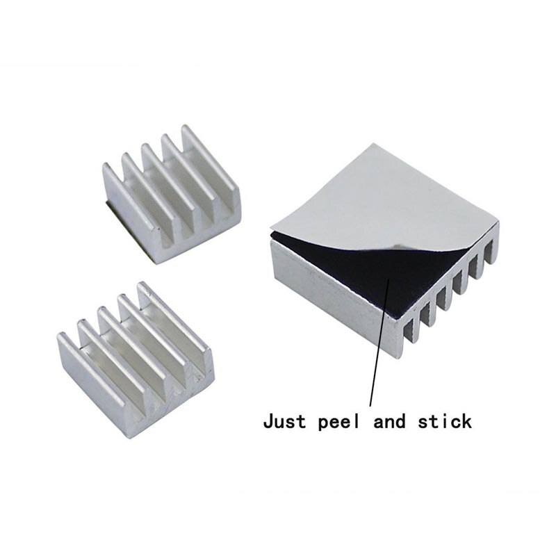 10 unids/lote disipador de calor Raspberry Pi 3 disipador de calor de aluminio ventilador de enfriamiento disipadores de calor para Raspberry Pi 3 Modelo B Plus / Raspberry Pi 2