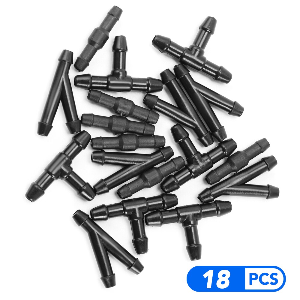 18PCS Car Windscreen Washer Joiner Pipe Connector for Kia VENGA Sportage 2 3 4 Sorento CEED ED JD CD Rio 2 3 Optima