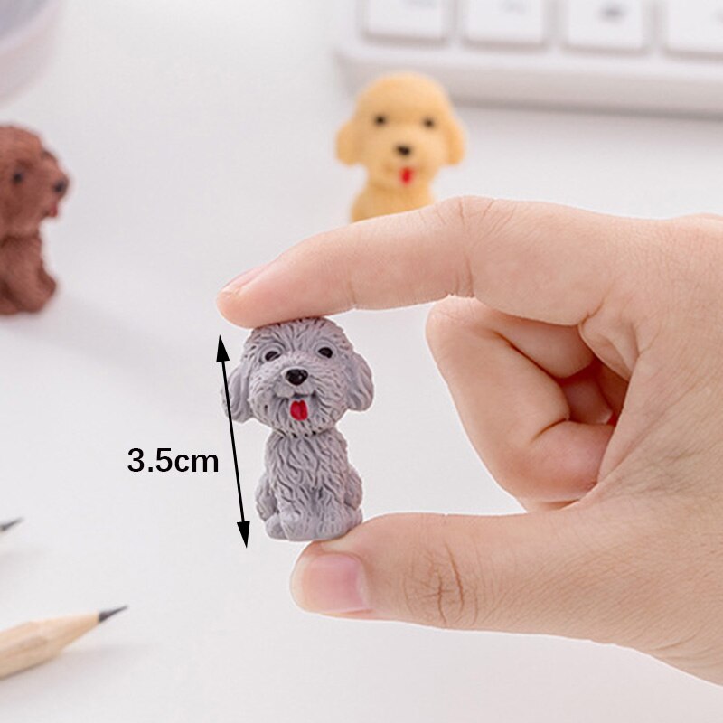 1 stk sød tegneserie hunde viskelæder kawaii papirvarer blyant gummi viskelæder studerende børn skole kontorartikler