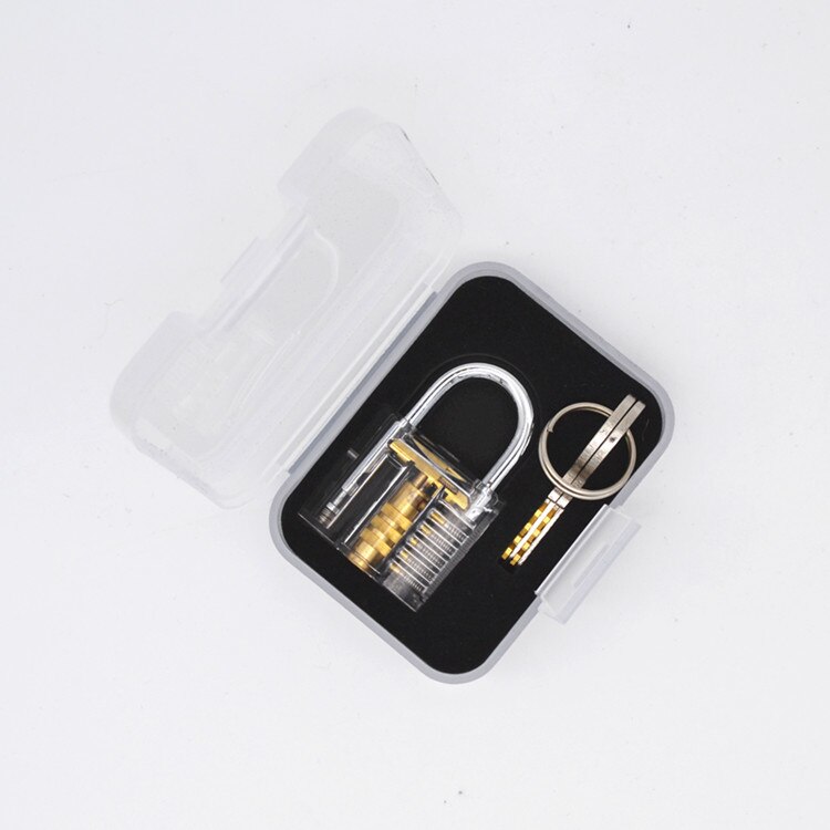 SQZW Professionele Praktijkvergrendeling, Transparante Cutaway Praktijkgereedschappen voor Slotenmaker (Clear Lock