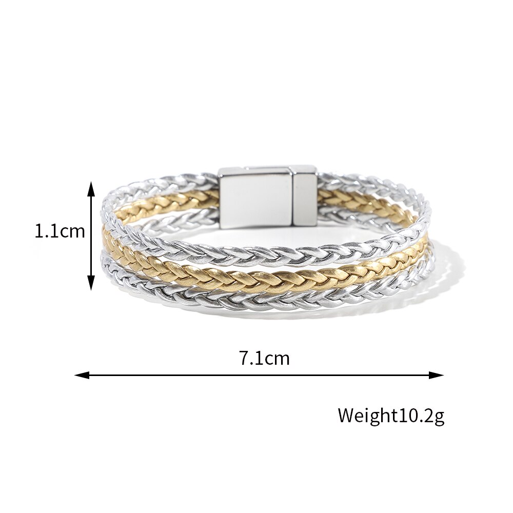 WYBU – bracelets à breloques en cuir pour femmes et adolescentes, bijoux multicouches, large, idée de