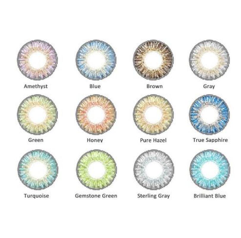Lentillas de colores con ojos grandes para mujer, lentillas cosméticas de colores para pupila, maquillaje para de Halloween, 1 par