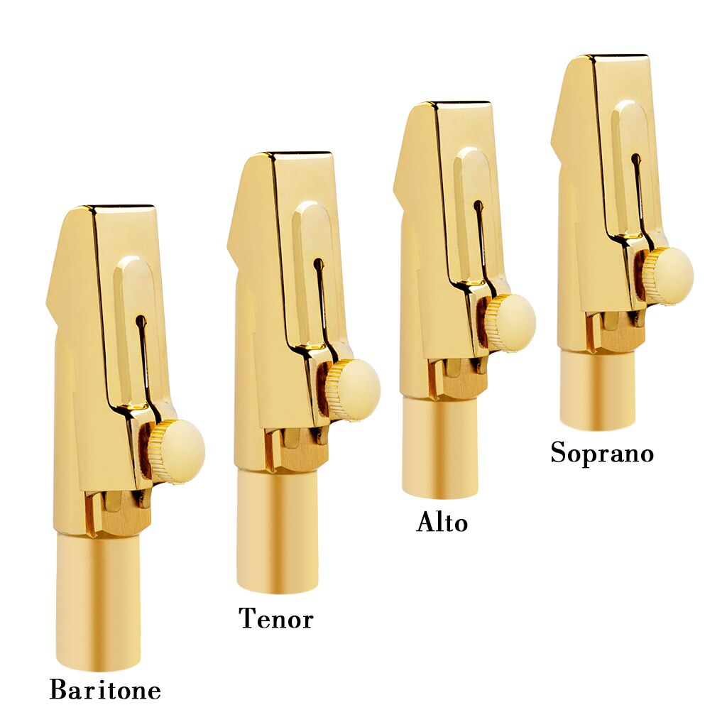 LOMMI S/A/T/B Saxophone Mouthpiece Soprano Sax Alto Saxofone Tenor Saxophone Baritone Metal Mouthpiece Ligature Cap 5/6/7/8/9