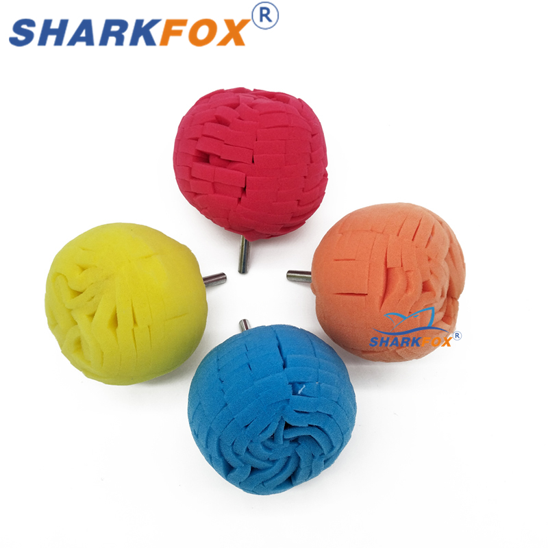 Borr poleringssvampkuddar poleringskon svampboll poleringssats för bilhjul navvård metall plast glas: Default Title