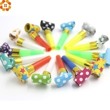 Noicemaker20 Pcs Kleurrijke Klapband Fluitjes Stippen Fluitje Blazen Draak Kids Verjaardagsfeestje Gunsten Decoratie Benodigdheden