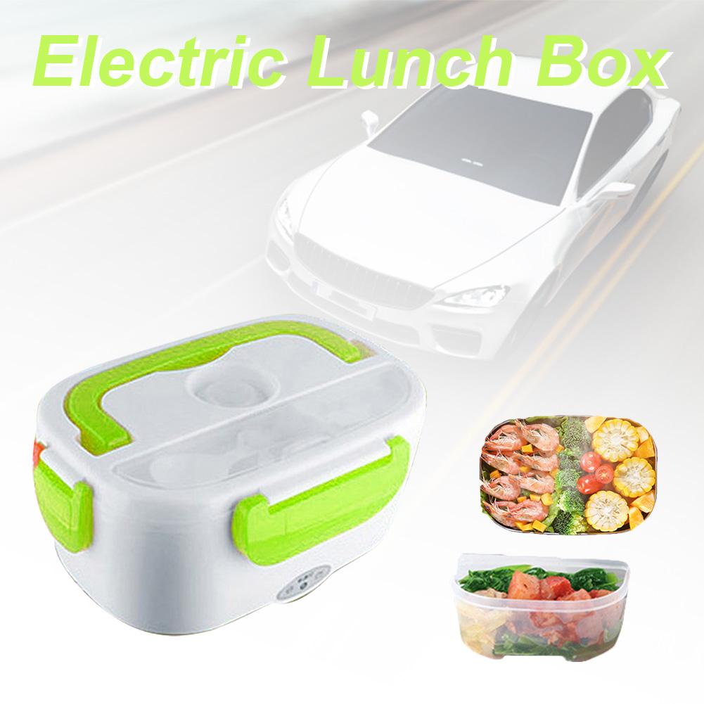 Portable Electric Heated Lunch Box Bento Boxes Car Food Rice Container Warmer For School Office Car Heated Lunch Box Organizer