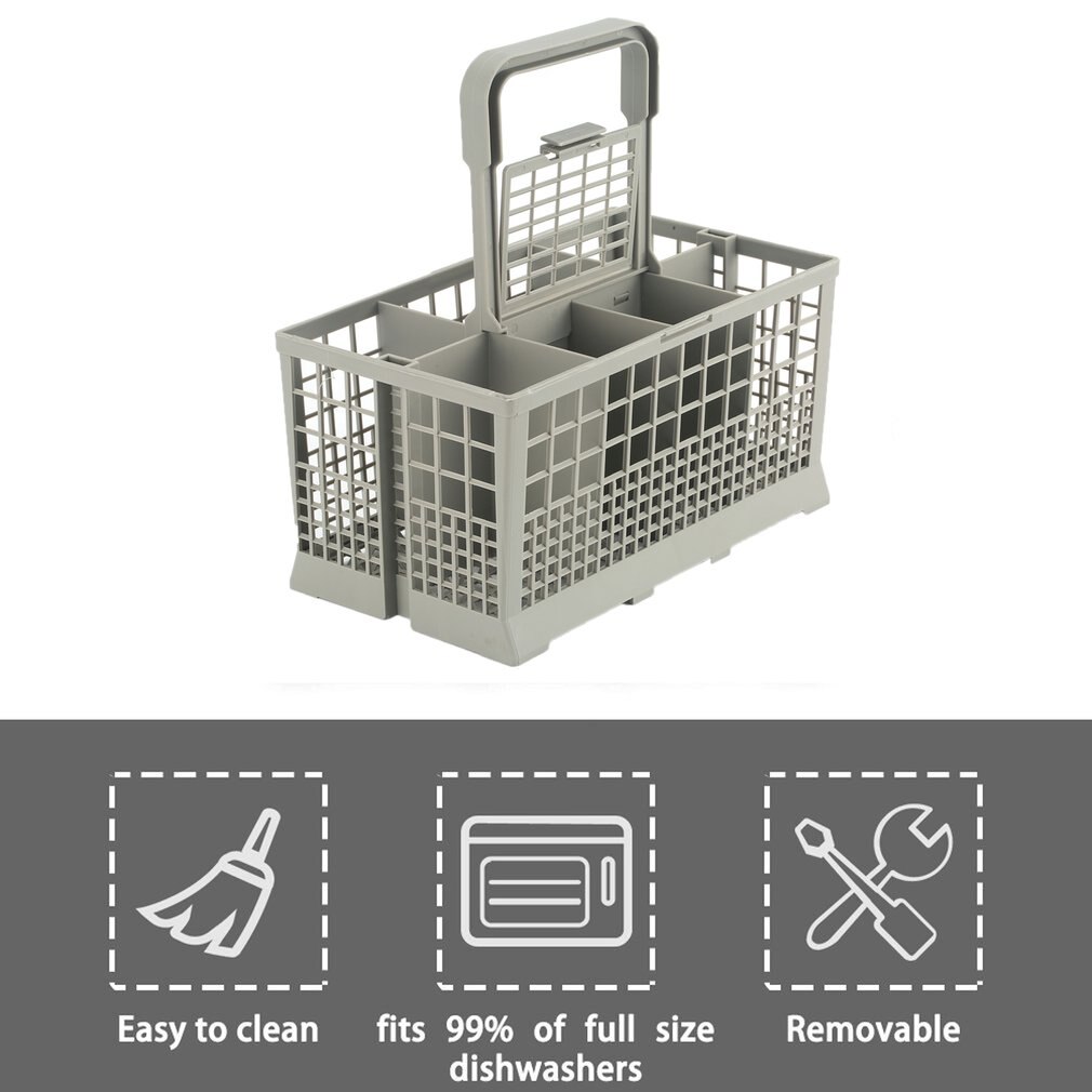 Universal Dishwasher Cutlery Basket Kitchen Aid Spare Part For Dishwasher Basket Replacement Basket Storage Box Accessory