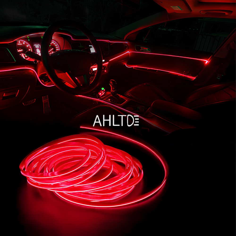 Auto DIY Flexible Ambient Light Party Atmosphere Diode 1M/2M/3M/5M Car Interior Led Decorative Lamp EL Wiring Neon Strip DC 12V