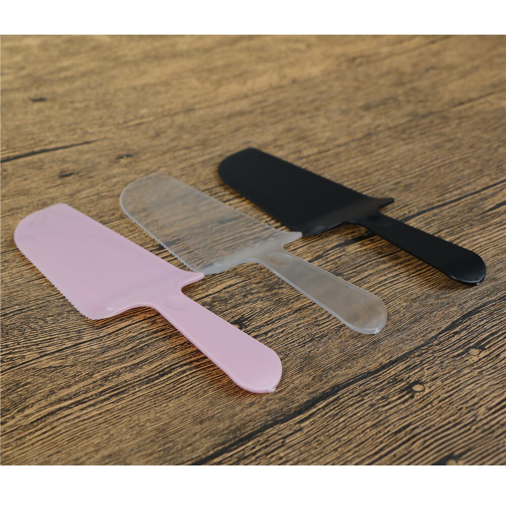1PC Plastic Spatula Fondant Pastry Cake Cutter Cake Cream Knife Smoother Icing Frosting Spreader Diy Tool 3 Colors
