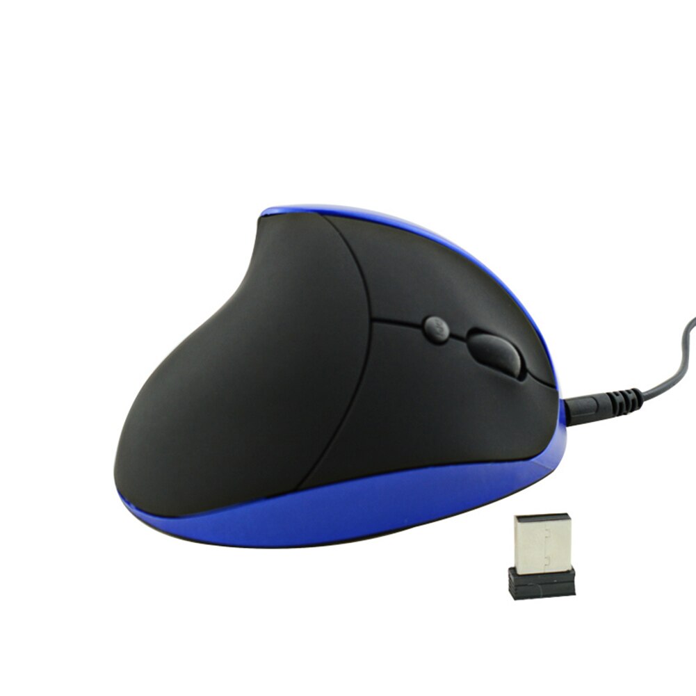 Ergonomische oplaadbare 2.4g draadloze/bedrade 6- toetsen optische verticale muis muizen computermuis