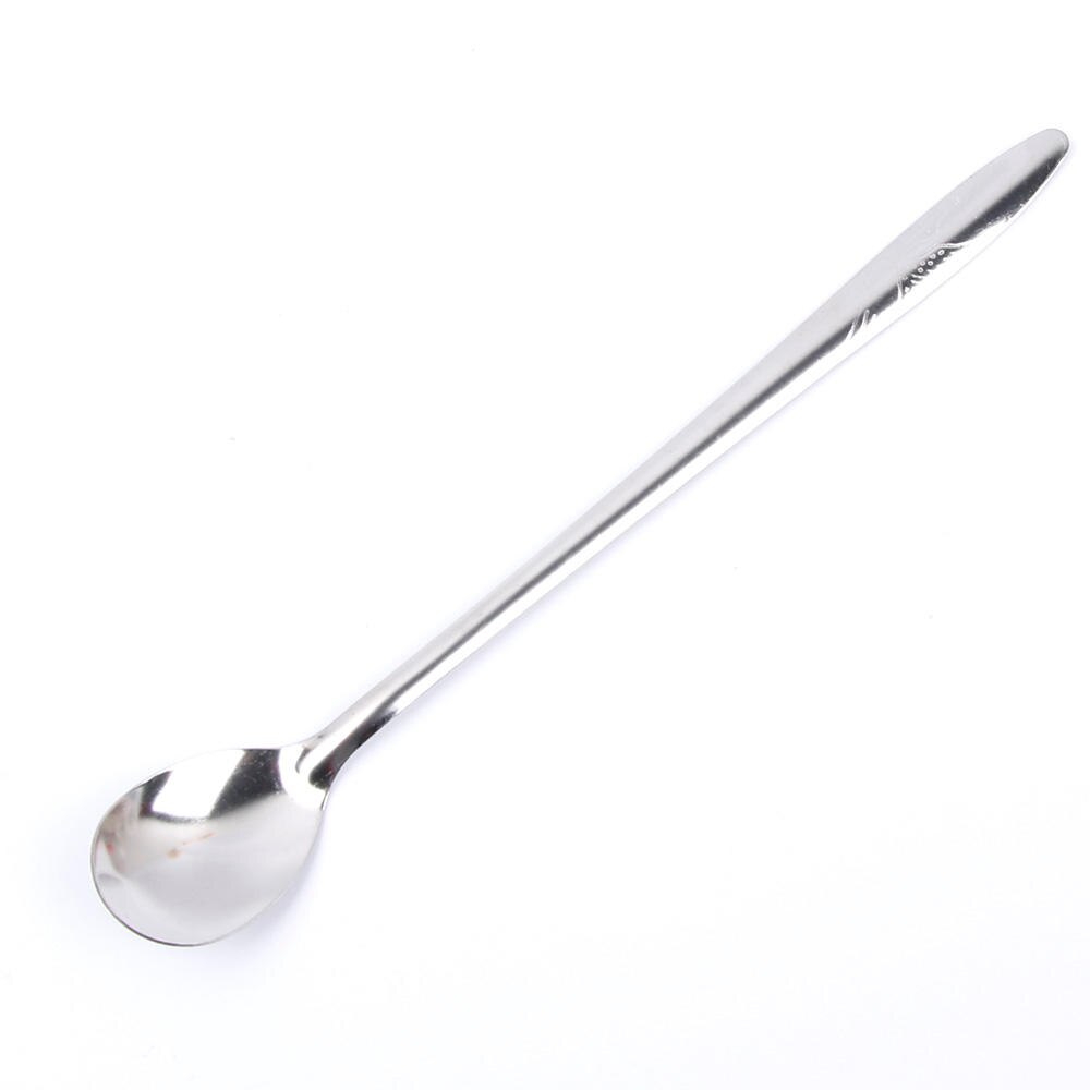 Rustfrit stål ske is skeer teske dessert kage kaffe omrøring scoop frugt gafler bordservice køkkenværktøj: Sølv