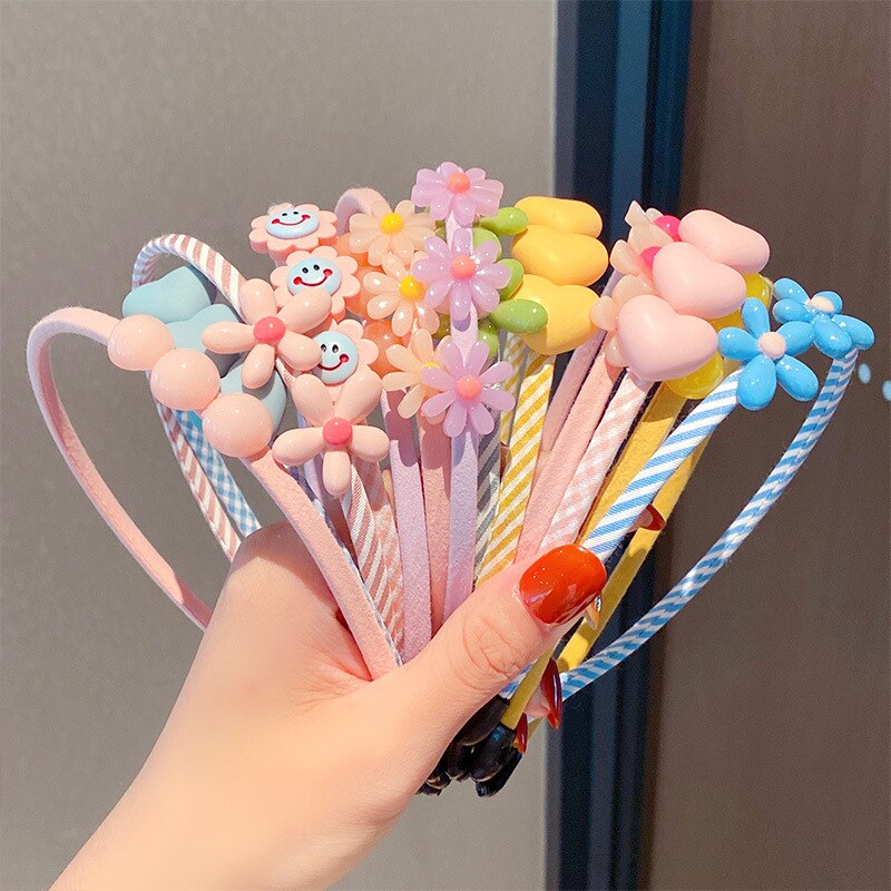 Cinta para el pelo de verano para niña, diadema a presión, diademas bonitas, accesorios para el cabello de dibujos animados, 2022