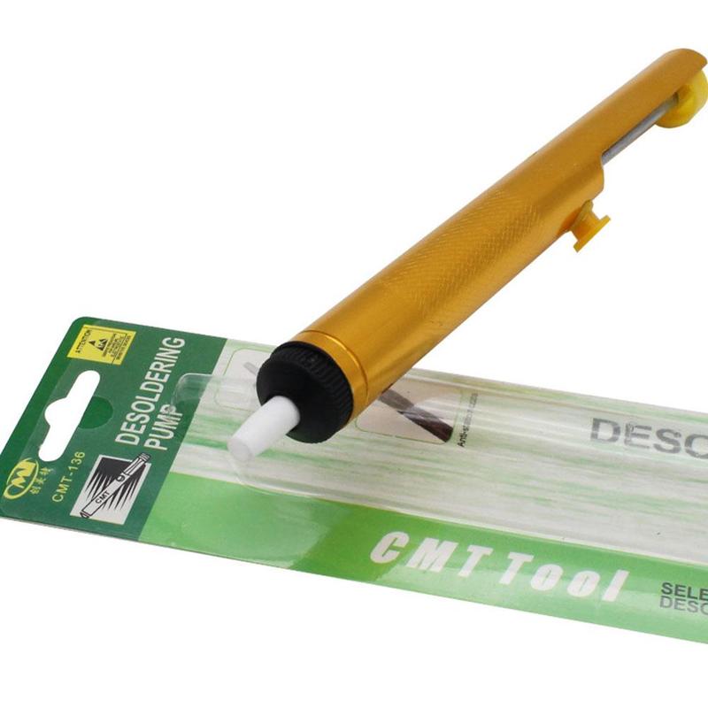 Aluminum Desoldering Pump Suction Tin Gun Soldering Removal Vacuum Sucker Tools Soldering Welding Hand Pen Iron Desolder