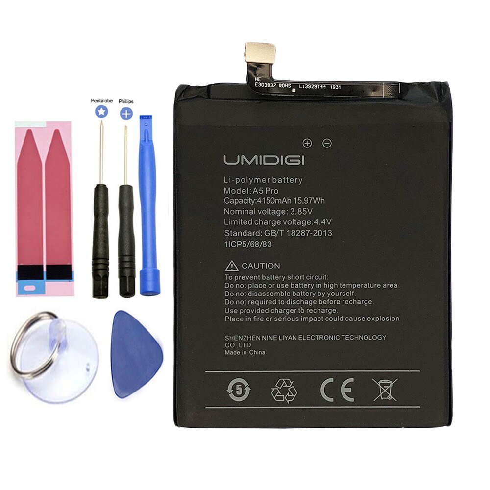 Isunoo 4150Mah A5 A5 Pro Mobiele Telefoon Vervangende Batterij Voor Umi Umidigi A5Pro A5 Pro Met Gereedschap