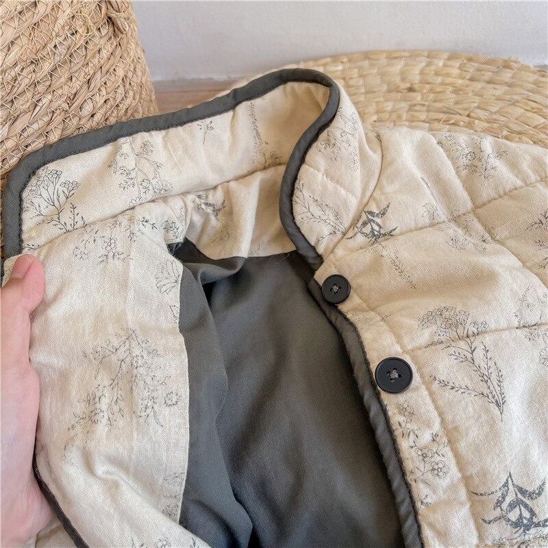 Ropa de otoño e invierno para niños, Abrigo acolchado de algodón, abrigo de invierno para niñas, abrigo de algodón