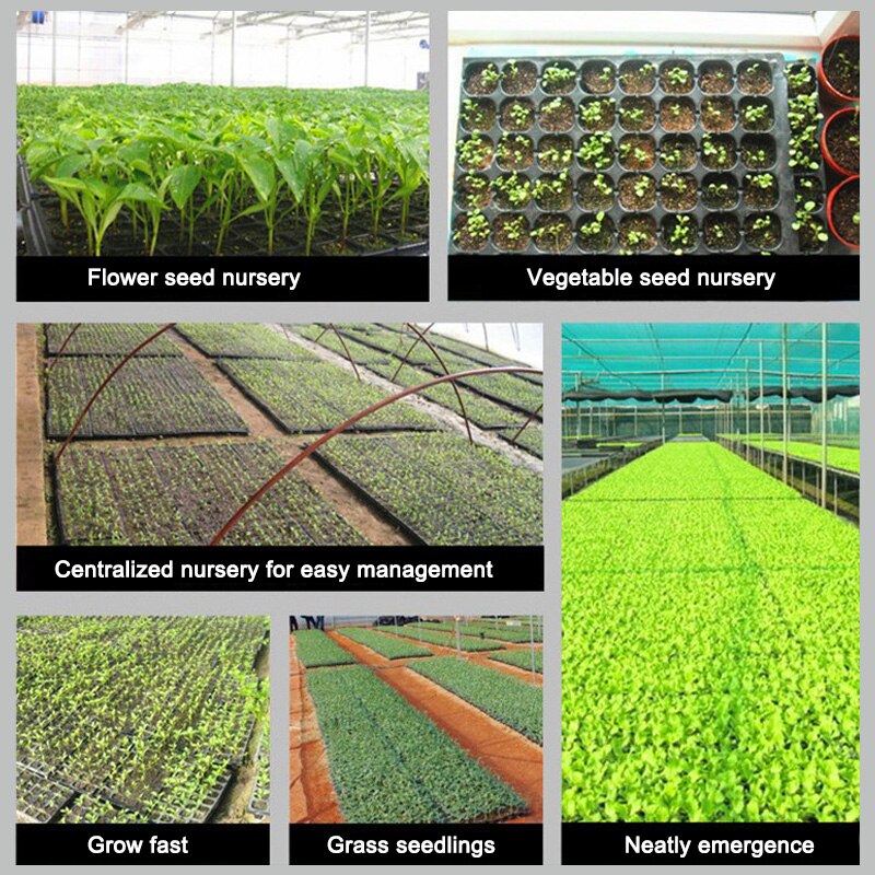 10Pcs Seeding Tray Plastic Nursery Tray Succulent Plants Pot Seed Grow Box Tray JS23