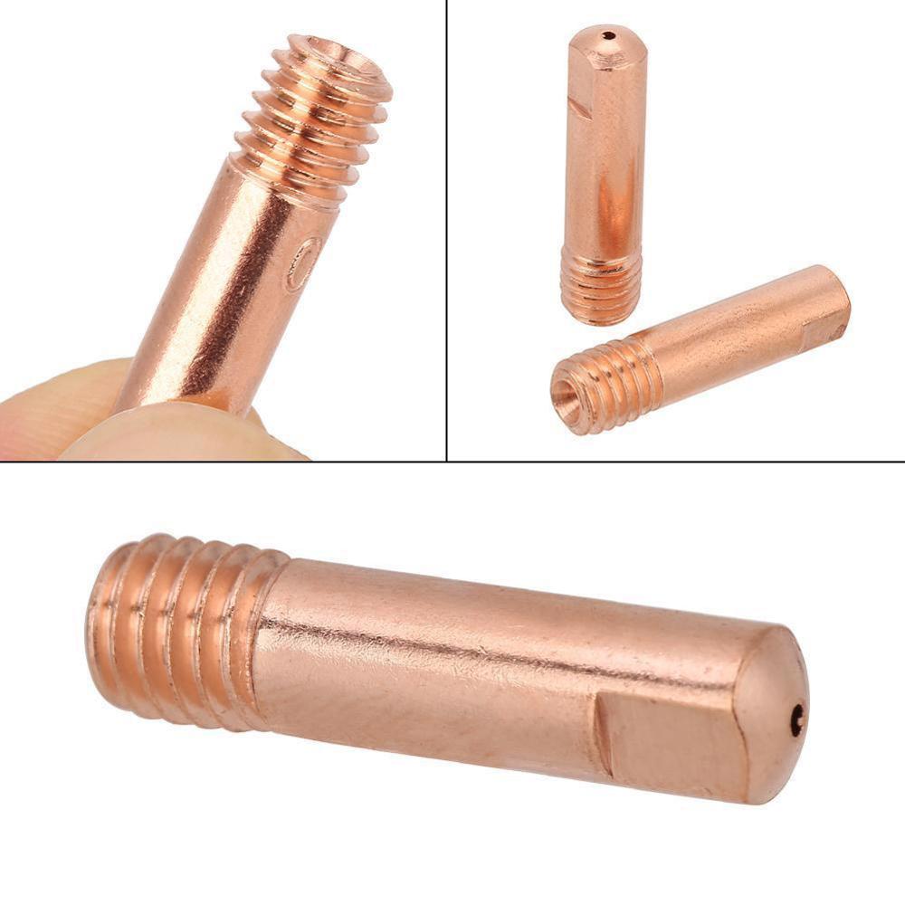20 st/set mig svetsmunstycke kontaktspetsar gas diffusor anslutningshållare brännarkontakt halvautomatiskt svetsmunstycke 0.8/1/1.2mm