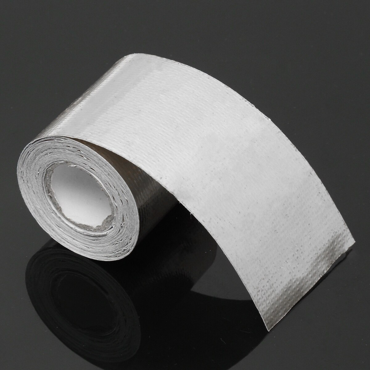 5M * 5Cm Auto Uitlaatpijp Thermische Isolatie Tape Aluminiumfolie Tape Automotive Uitlaatpijp Decoratieve Tape Warmte shield Wrap Tape
