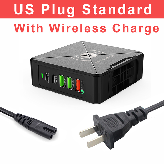 75W chargeur USB PD Type C chargeur rapide pour iPhone 8 X XR Qi chargeur sans fil pour Samsung téléphone portable QC 3.0 chargeur mural rapide