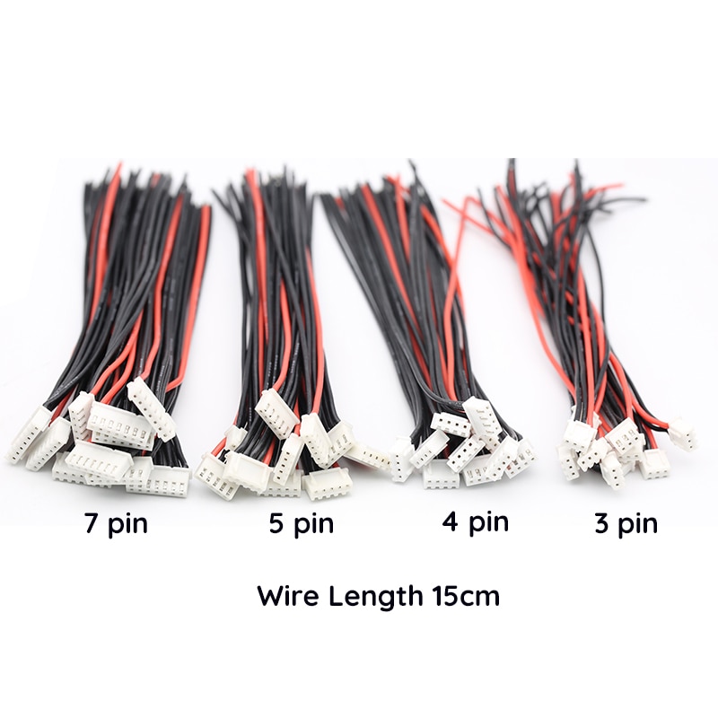 10pcs/lot 2S 3S 4S 6S 8S 9S Lipo Battery Balance Charger Cable IMAX B6 Connector Plug Wire