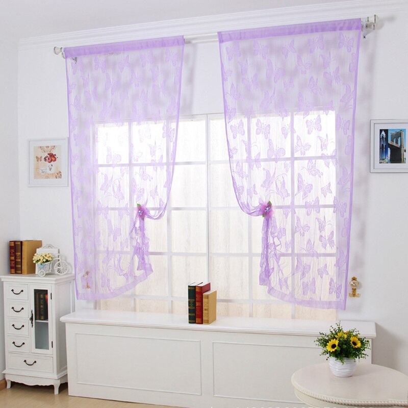 Door Curtain Window Butterfly Fly Net Window Screen Door Curtain Tassels String Room Curtain Divider
