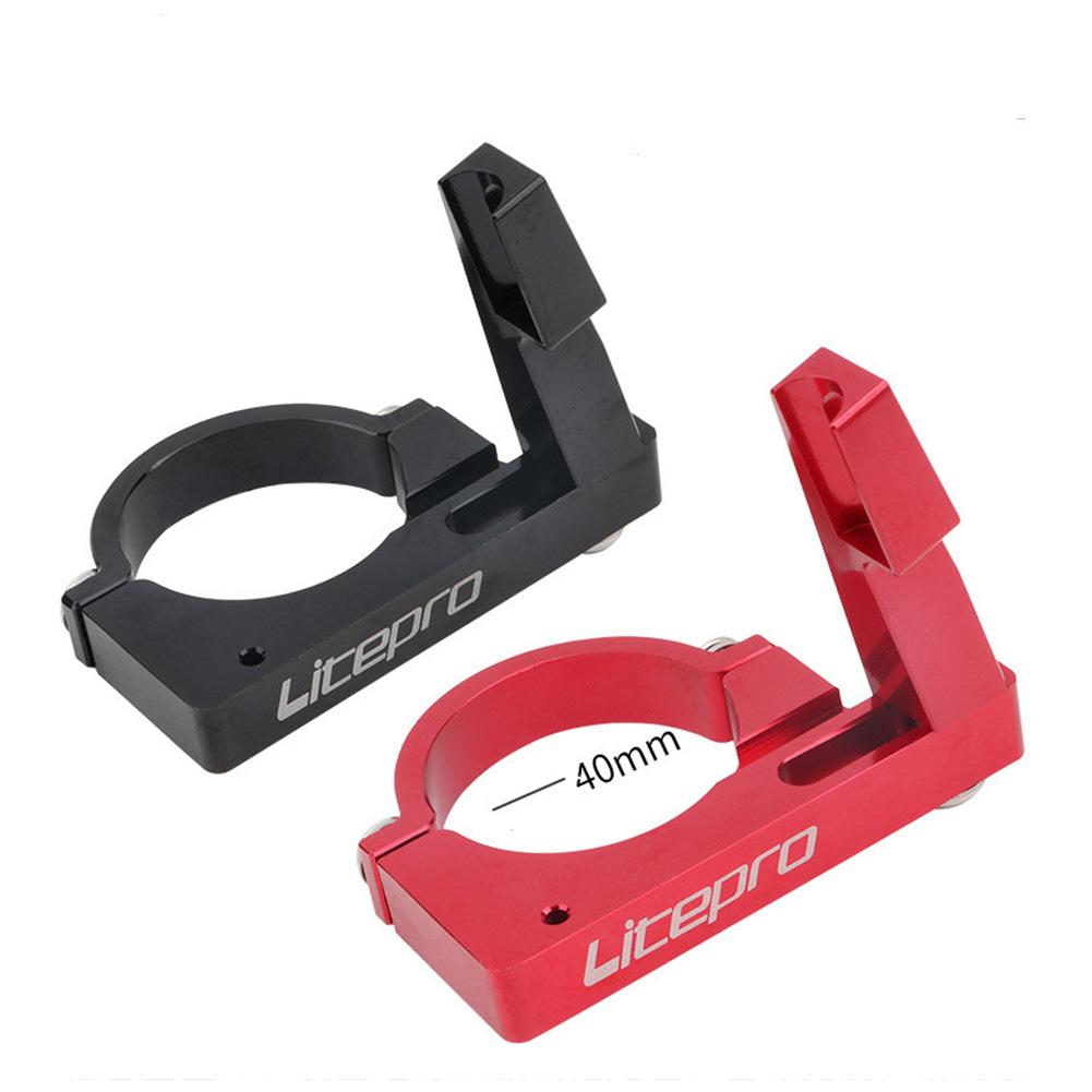 Folding Bike Front Derailleur Adapter Conversion Mounting Base 40mm Clamp Ring BMX Cycling Part