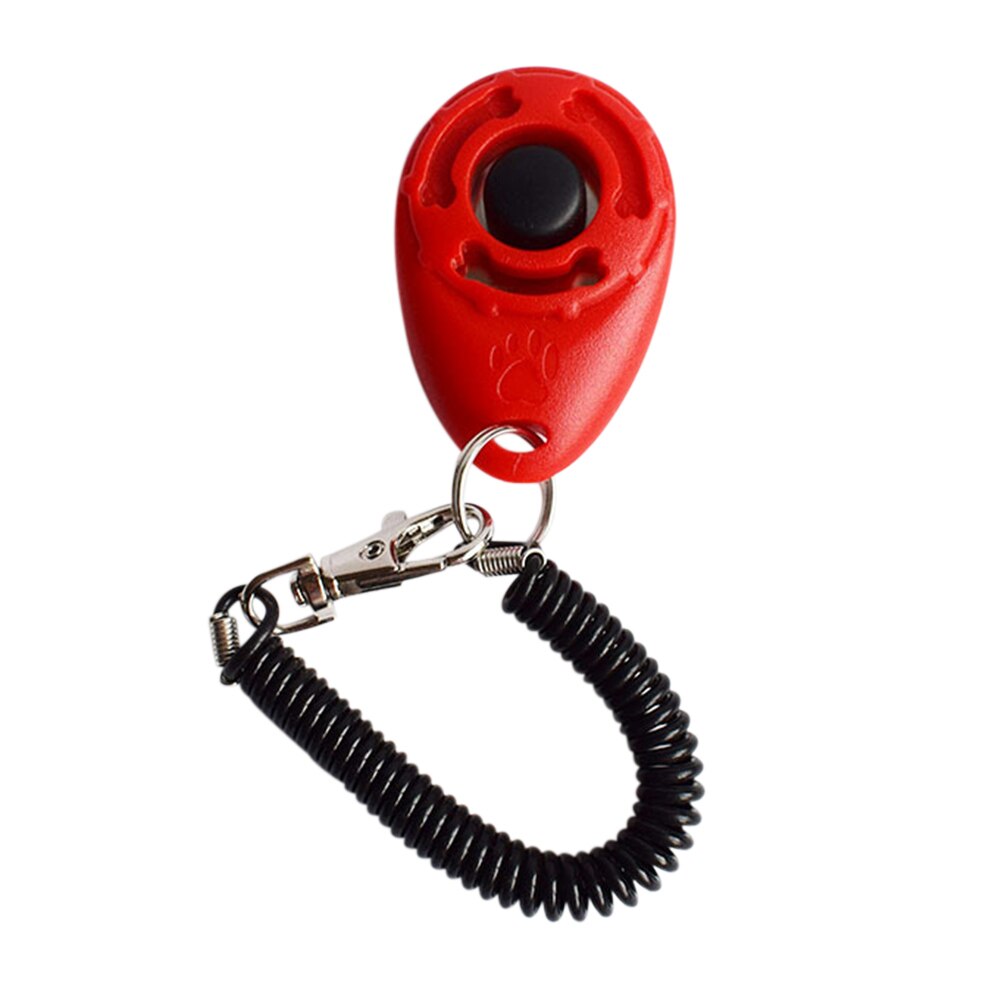 Pet Dog Training Equipment Dog Trainer Help Guide Device Pet Keychain Whistle Household Animal Dogs Ornaments: Red