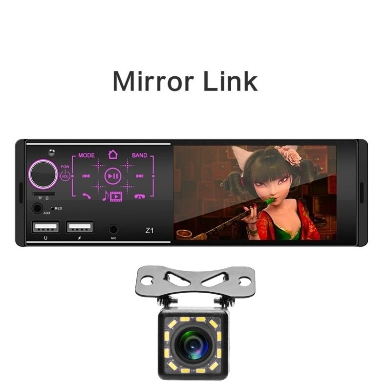 Touchscreen 4 inch 1 din autoradio android autoradio stereo-ontvanger usb auto  mp5 spelers bluetooth handsfree auto multimedia