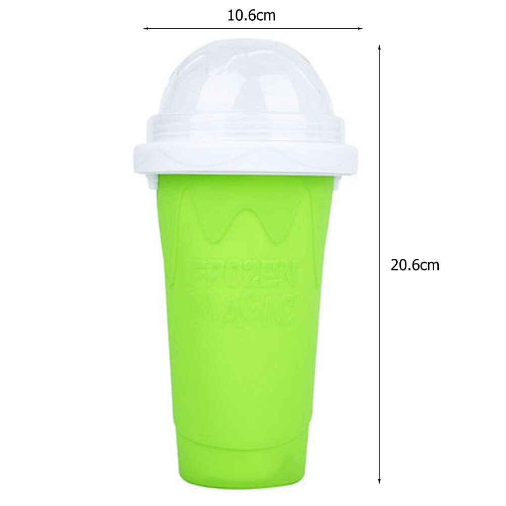 Taza para hacer batidos caseros, máquina para hacer helados, botella mágica de enfriamiento rápido para el hogar: Verde