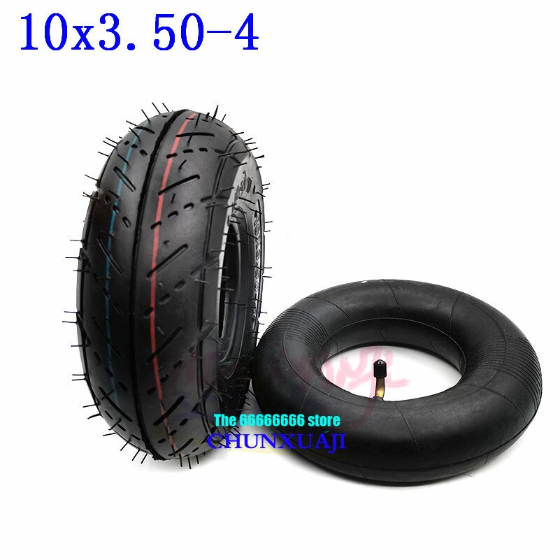 Good 10x3.50-4 Inner Outer Tyre 10x350-4 Pneumatic Wheel Tire for Electric Scooter, Trolley, Tiger Cart Accessories: tube  and tyre
