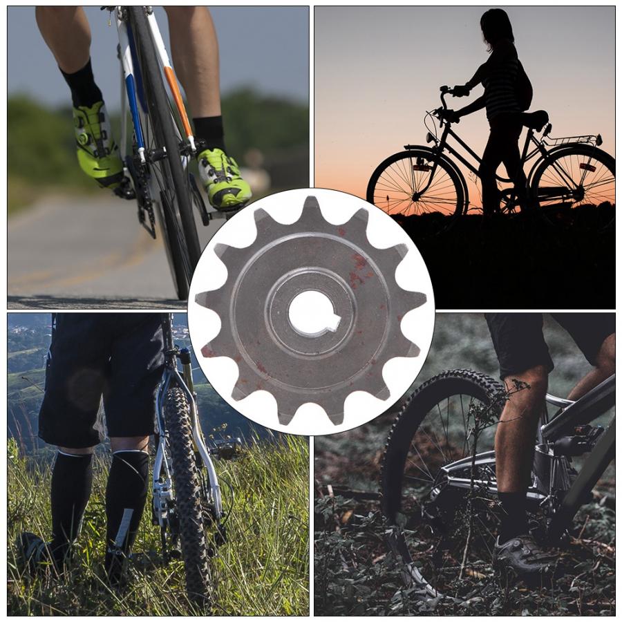 Plato de bicicleta piñón de 13 dientes Universal Motor cadena y rueda de bicicleta piñón de 13 dientes para piezas de bicicleta normal