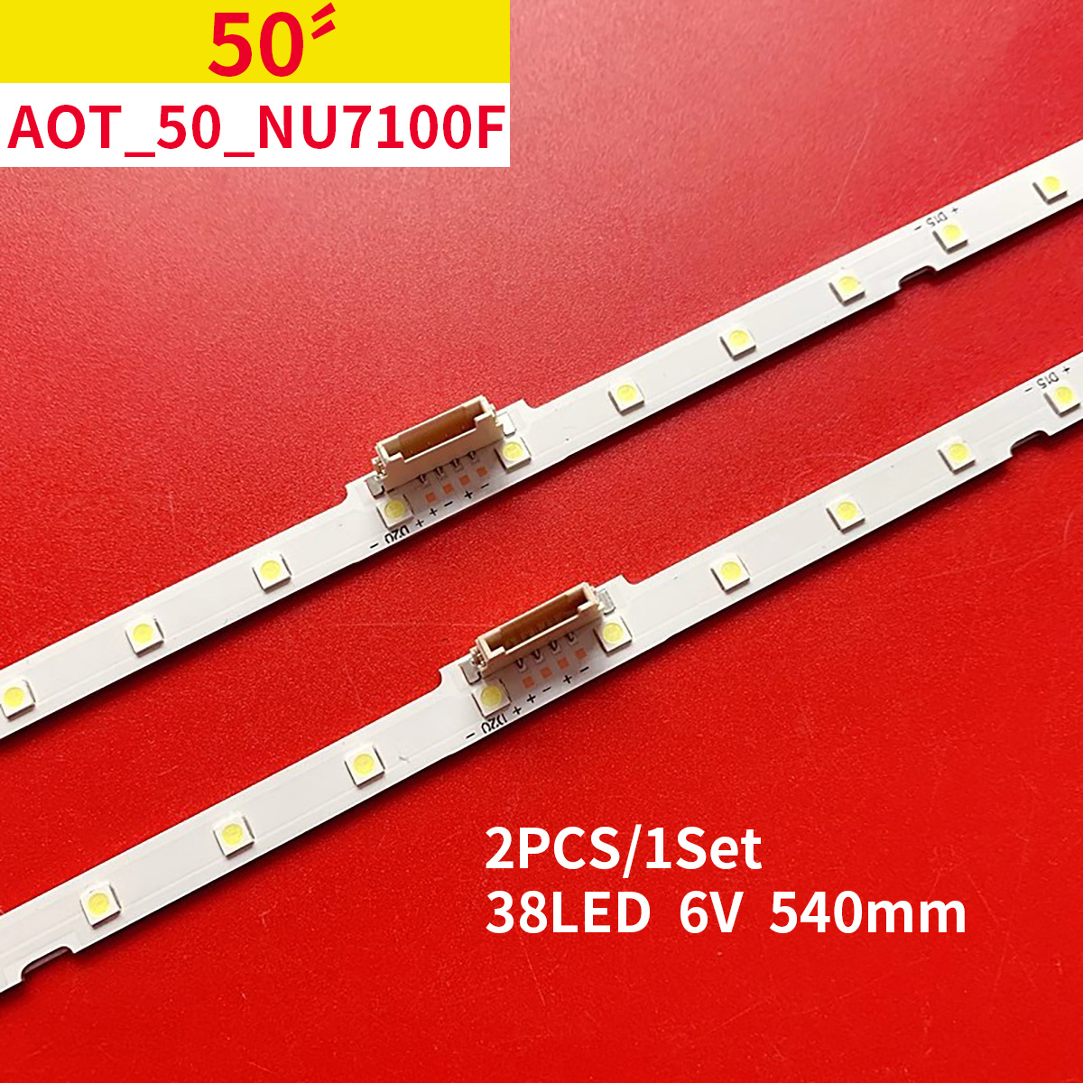 100% 2 stk./sæt led-strimler til 50 tv ue50nu ue50ru hg50nj bn96 45952a aot 50 nu7100f 2 x 38 3030c d6t 2 d 1 19 s 2p rev .v3