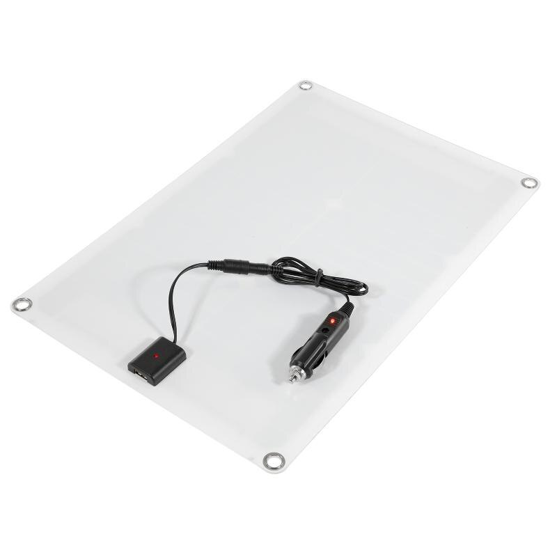 100W 12V Solar Panel Kit Single/Dual USB Port Off Grid Monocrystalline Module with 30A Solar Charge Controller