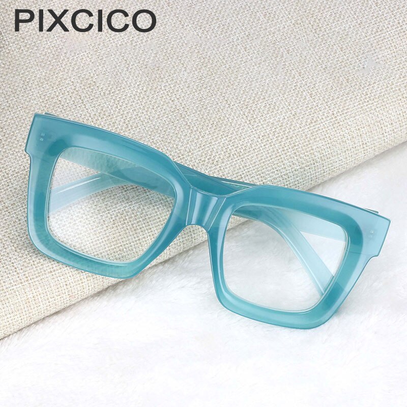 54406 Large Frame Square Glasses Frame Men Women Read Computer Glasses Frame