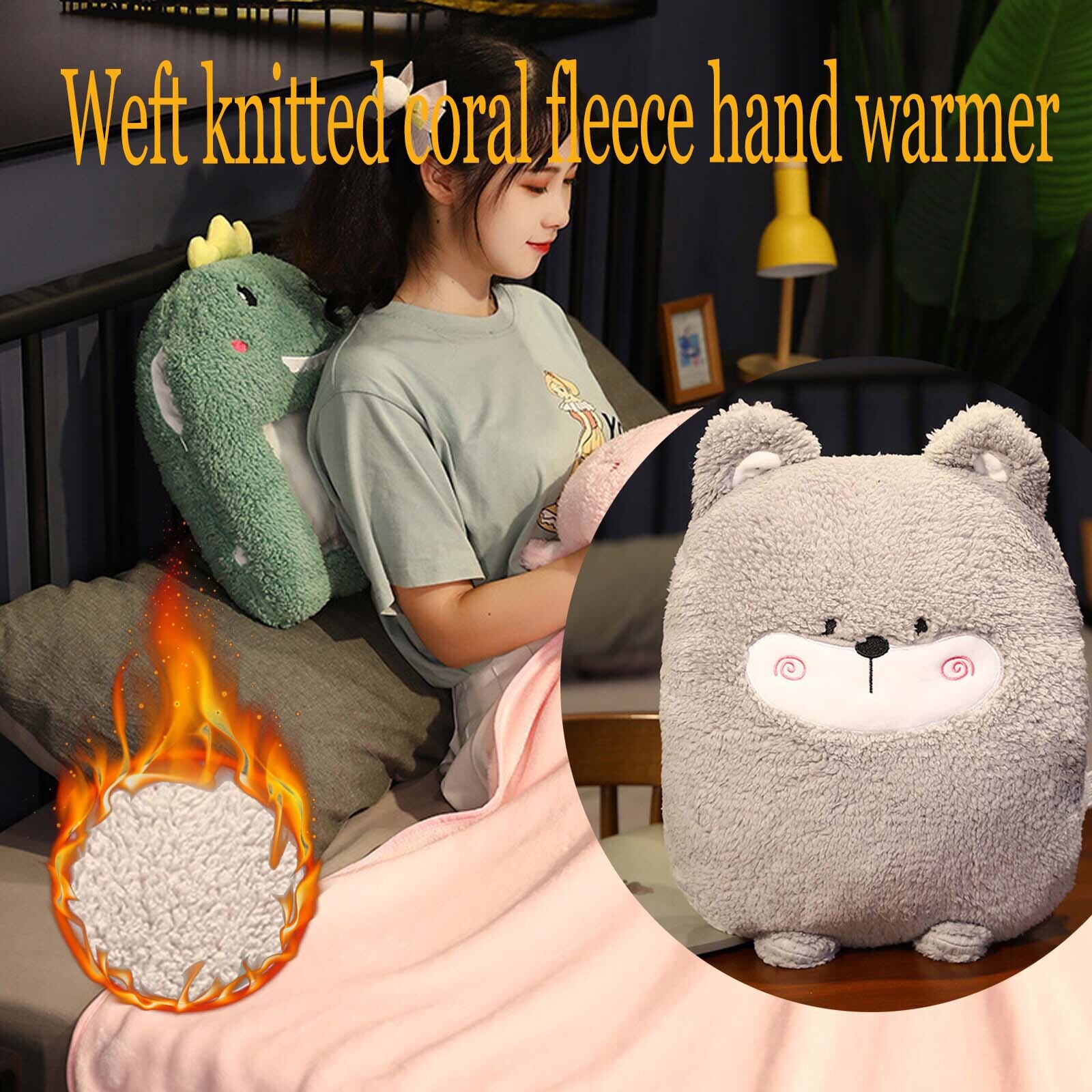 comfort invernale borsa scaldamani in lana di cotone peluche scaldamani cuscino scaldamani cuscino scaldamani cartone animato cuscino caldo ragazza