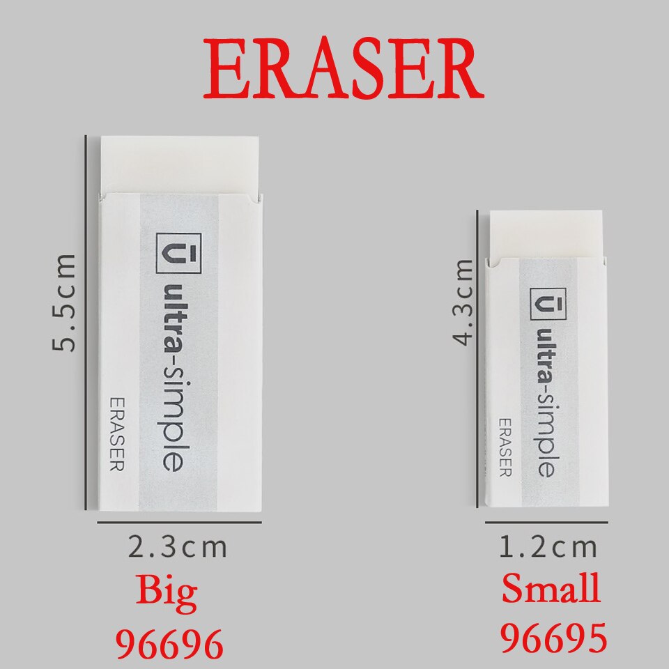 2 uds Borrador de arte boceto blanco Ultra limpio lápiz de prueba borrador Oficina papelería suave lápiz de goma útiles escolares para estudiantes