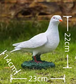 Witte Duif Decoratie Huis Decoraties Voor De Kamer Tuin Decoratieve Beelden Hars Sculpturen En Beeldjes Duif Ornamenten: Army Green