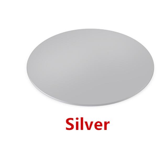 Aluminum Alloy 360 Rotation Computer Monitor Base Disc Non-slip Notebook Stand Dock for Apple iMac Television Projector: Silver