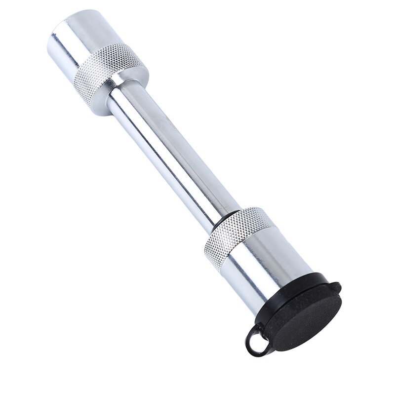 Cerradura de pasador de enganche de remolque resistente de 5/8 "Núcleo de cerradura de flor de ciruelo 2 llaves y tapa de goma para receptor de enganche de clase III, IV, V