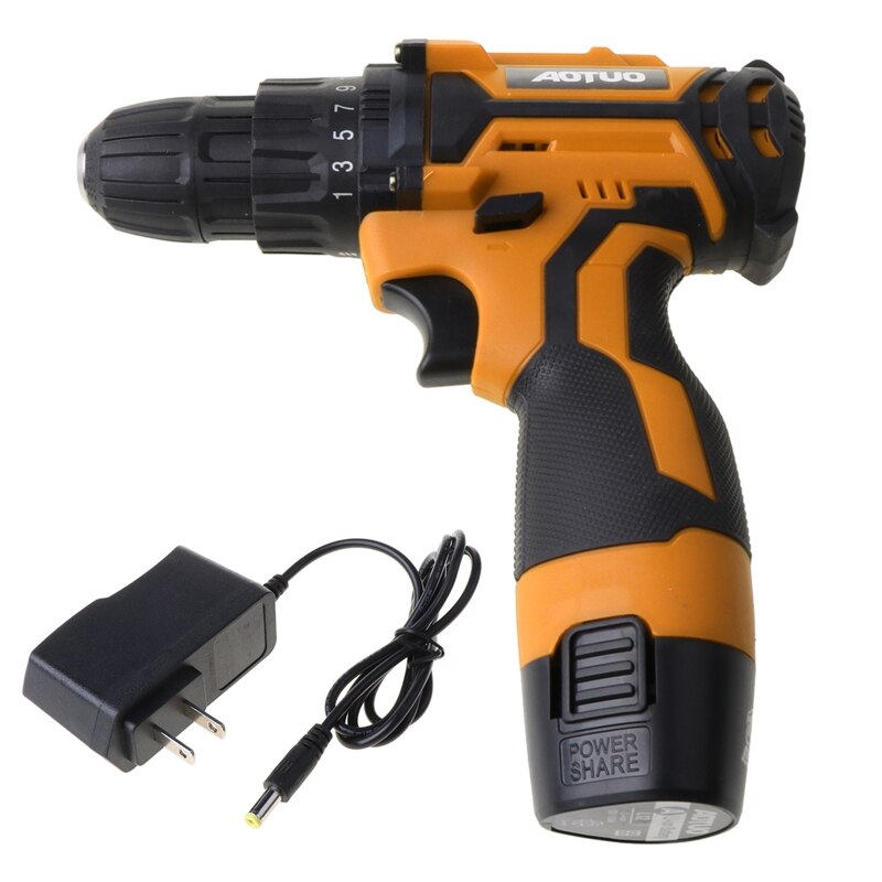 12V Electric Screwdriver Wireless Power Driver Rechargeable Lithium-Ion Battery K9FA