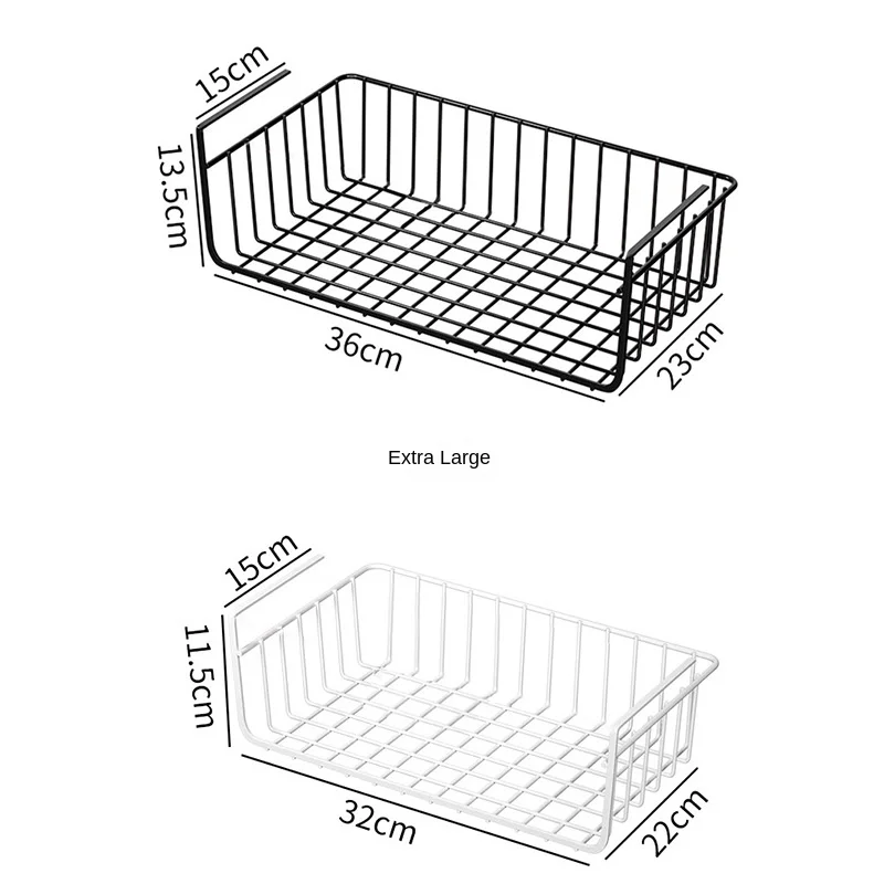 Metalen Hangende Mand Grote Planken Spice Schotels Opslag Pantry Keuken Kast Rack Onder Bureau Kantoor Badkamer Organisatoren