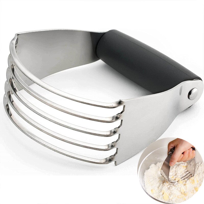 Chef Dough Blender Pastry Cutter Easy Mix Stainless Steel Dough Cutters for Cold Butter Pie Crust Scones Baking Tools