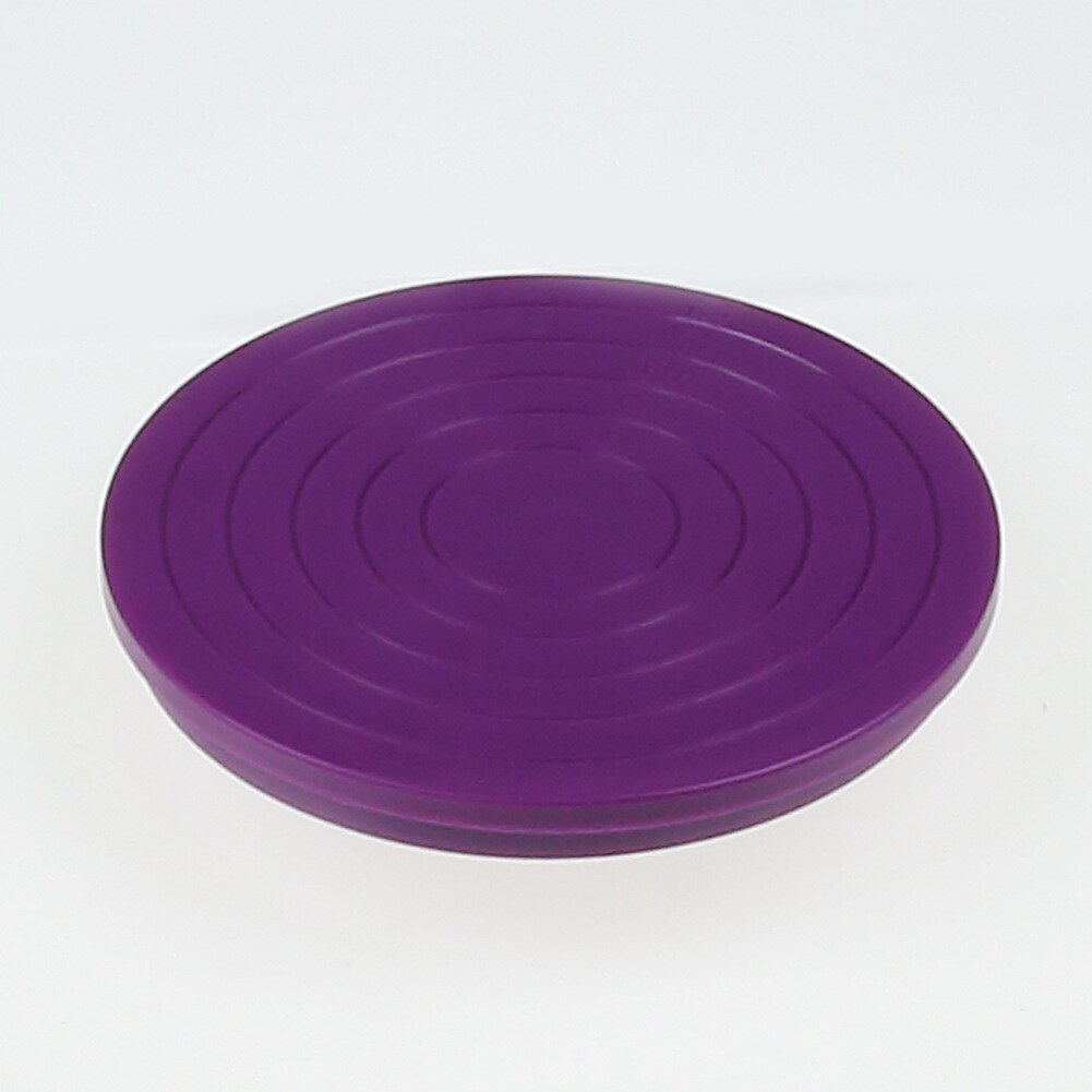 Mini Cake Turntable Polymer Clay Tool Ceramic Pottery Swivel Wheel Stands Rotate 360 Enabling Perfect and Intricate Decoration: 14cm purple plastic