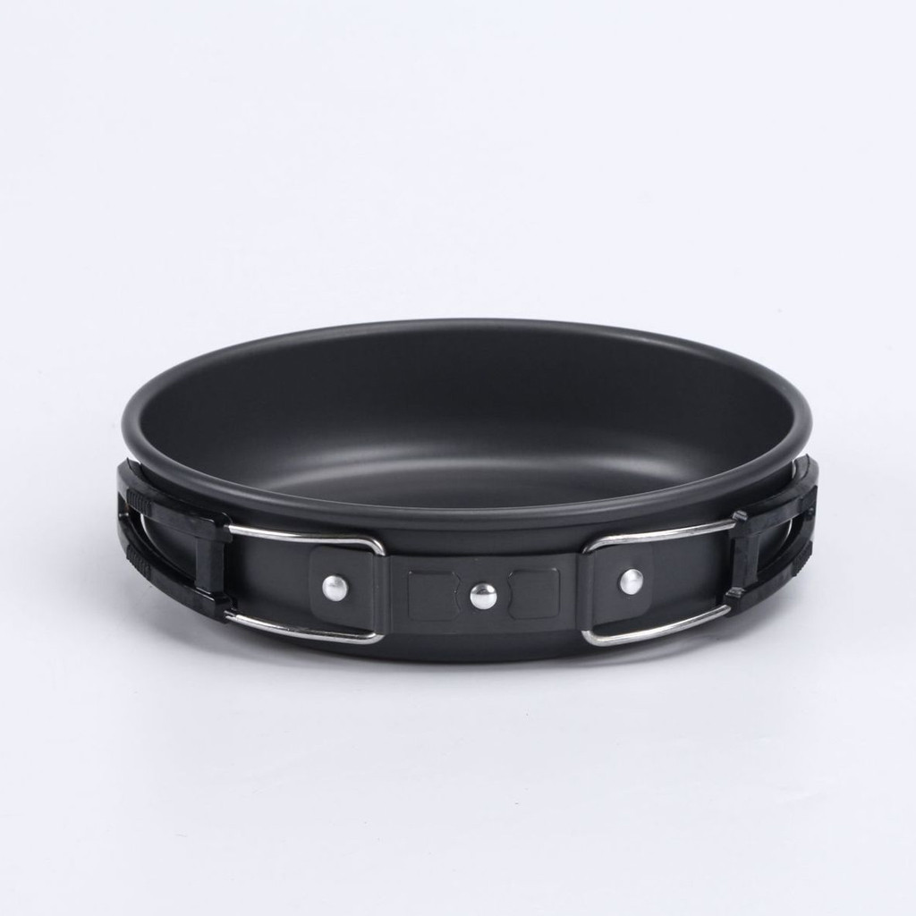 Camping Cookware Set Marching Utensils Tableware Cooking Stove Kit Travel Pan Hiking Picnic Camping Tools for 1-2 Person#y3