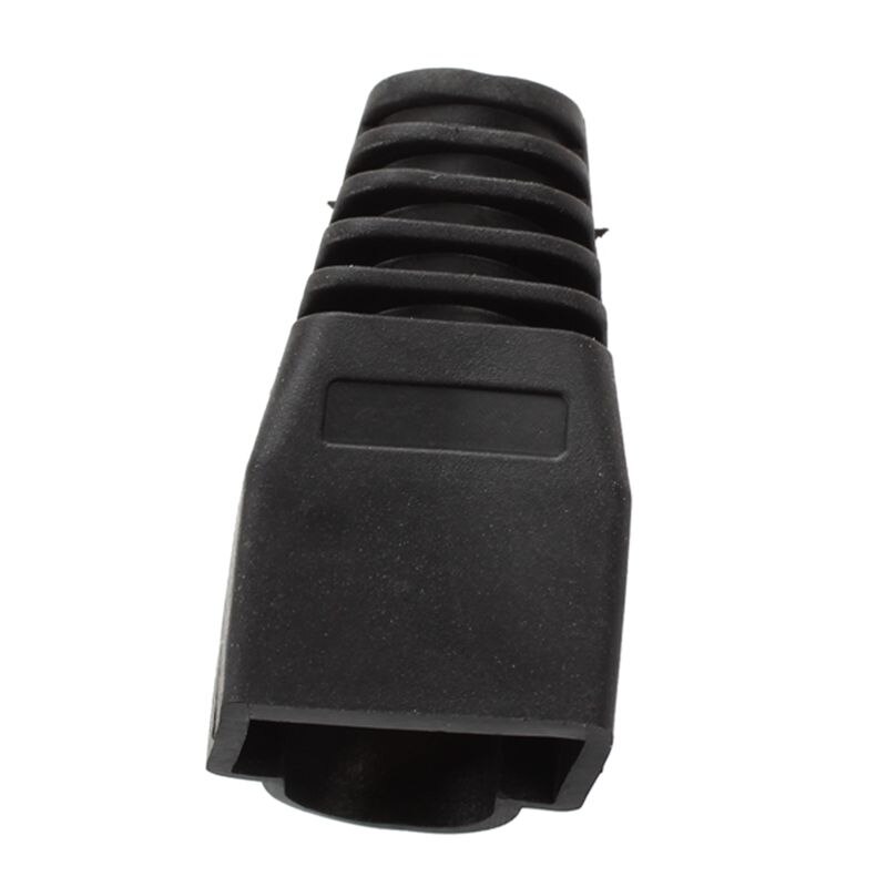 100 Pcs Soft Plastic Ethernet RJ45 Cable Connector Boots Plug Cover