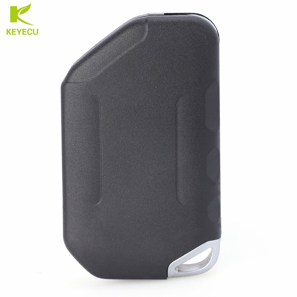 KEYECU Replacement Uncut Flip SMART KEYLESS PROXIMITY REMOTE Key Shell Case FOB 2 Buttons for Jeep Wrangler JL JLU +